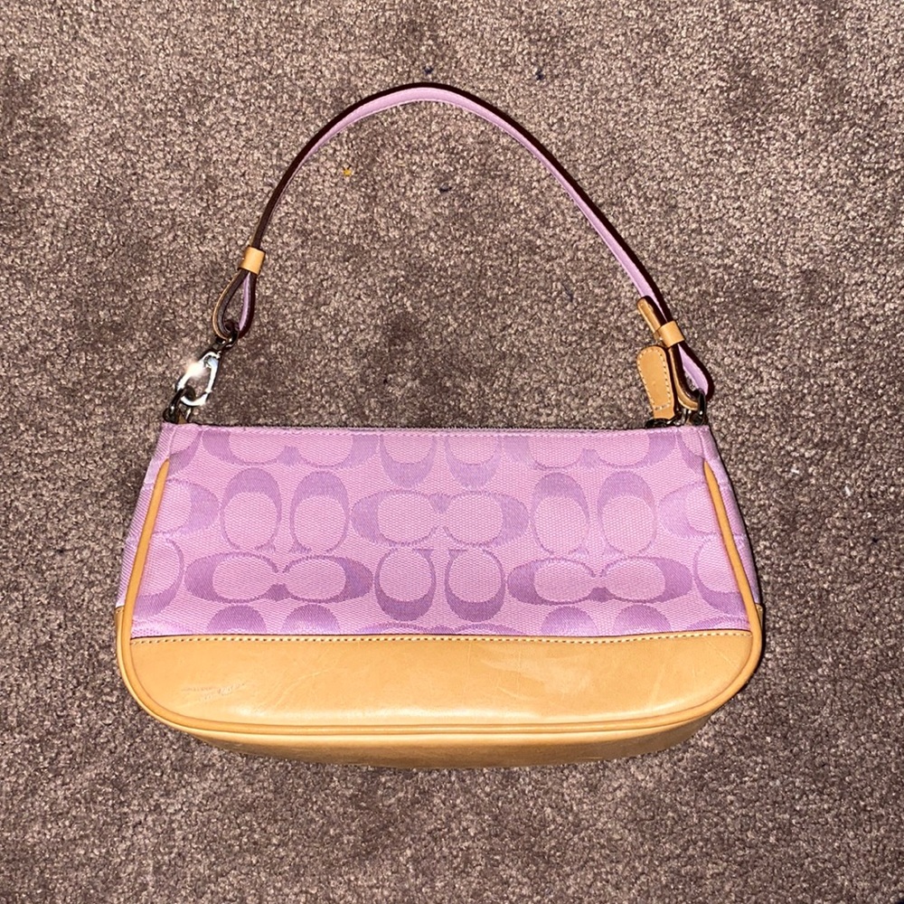 Coach pink monogram bag